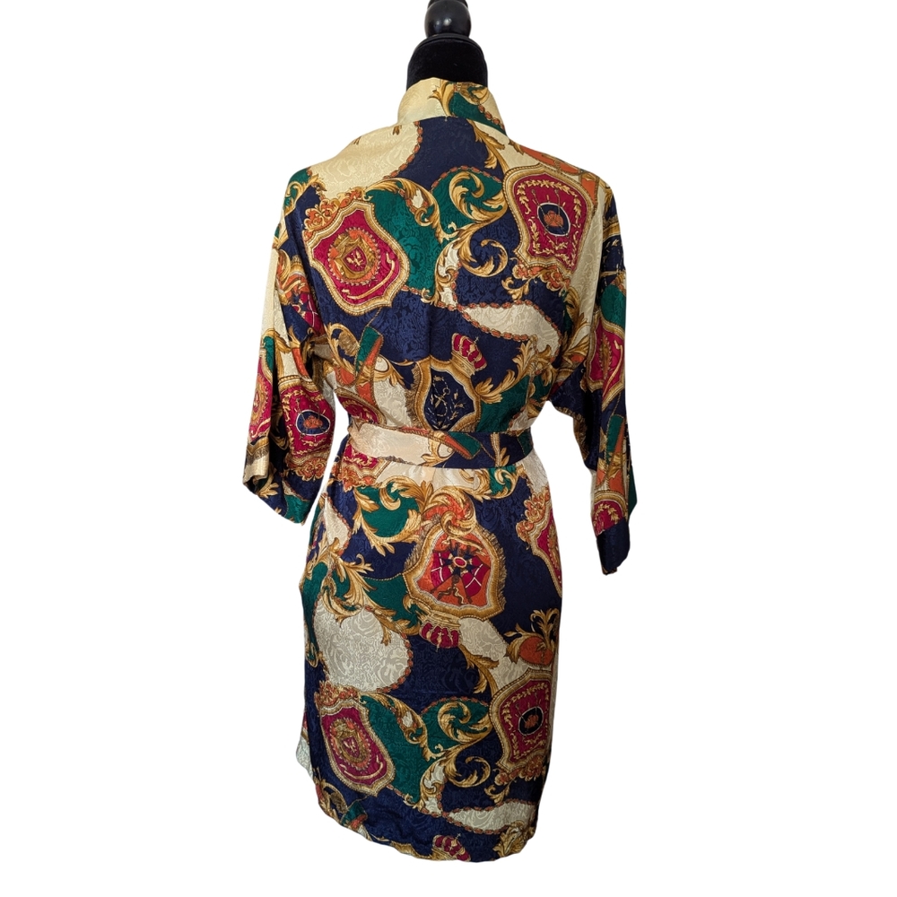 Incredible Vintage Baroque Patterned Robe - image 4